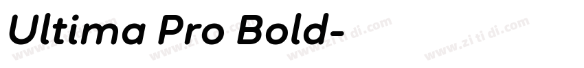 Ultima Pro Bold字体转换